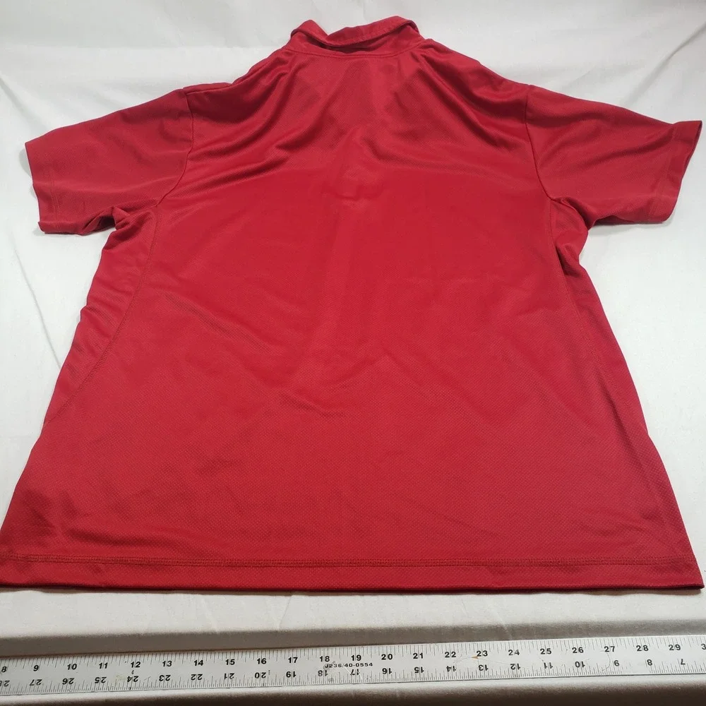 Nike Mens Golf Polo Shirt XL Red‎ Textured 216791-648